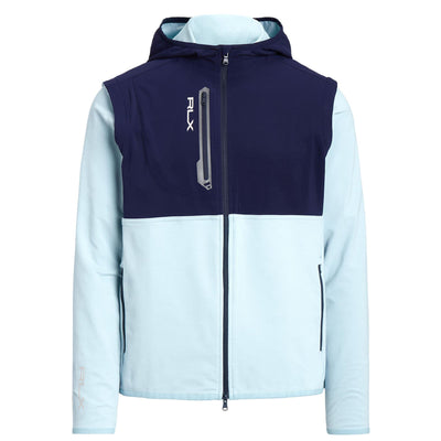 Convertible Stretch Terry Jacket Powder Blue/French Navy - SS23
