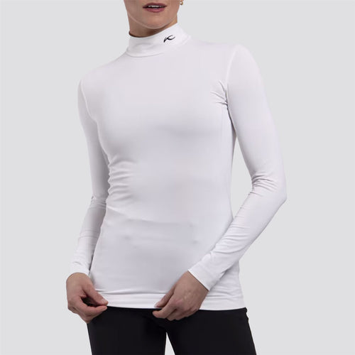 Womens Base Layer Turtleneck White