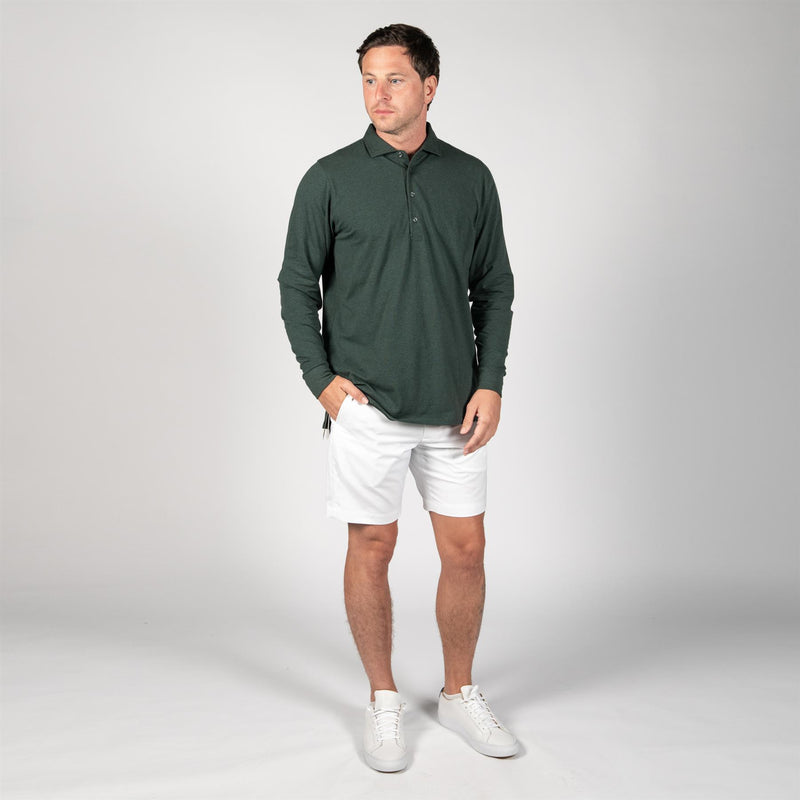 Quinlivan LS Polo Rolling Rock Heather
