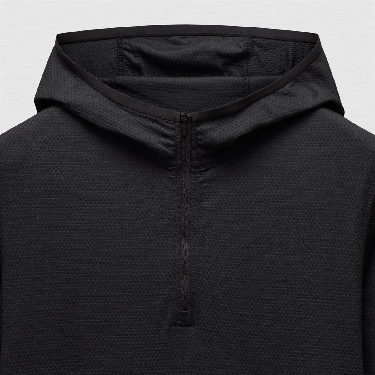 Knit Solotex Mesh Tiebreak Hoodie Black