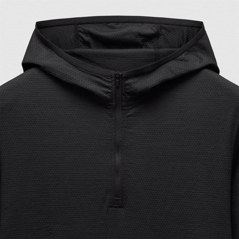 Knit Solotex Mesh Tiebreak Hoodie Black