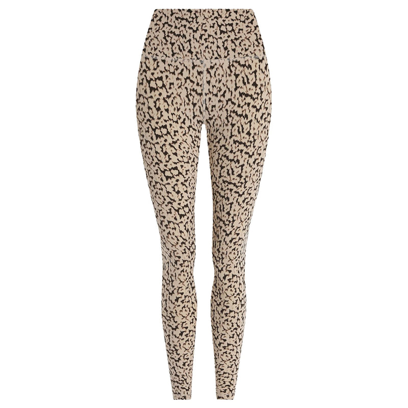 Womens Move Pocket High 25-Inch Leggings Almond Abstract Leopard
