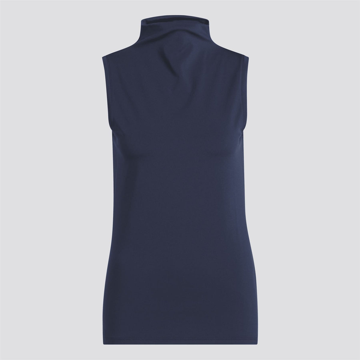 Womens Ultimate365 SL Mock Neck Polo Collegiate Navy