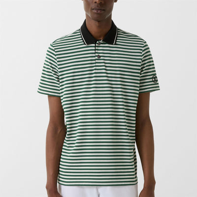 Andy Stripe Polo Hunter Green