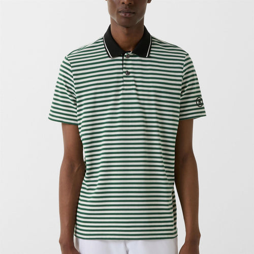 Andy Stripe Polo Hunter Green