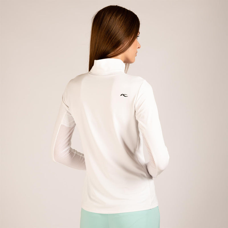 Womens Sunshine Sport Half Zip Mid Layer White