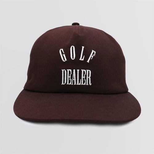 Golf Dealer Strap Back Hat Brown