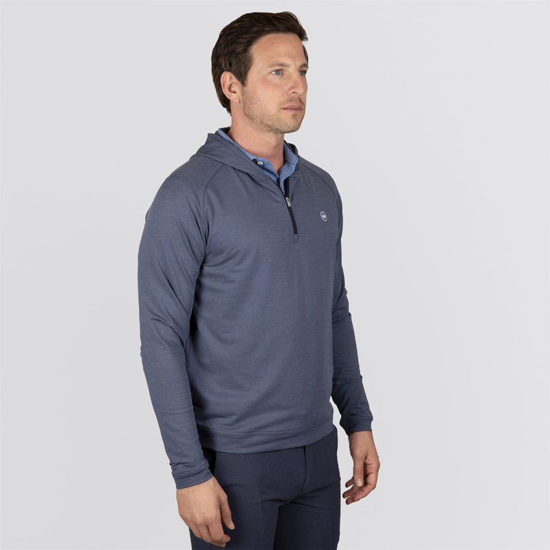 Pine Performance Quarter-Zip Hoodie Navy