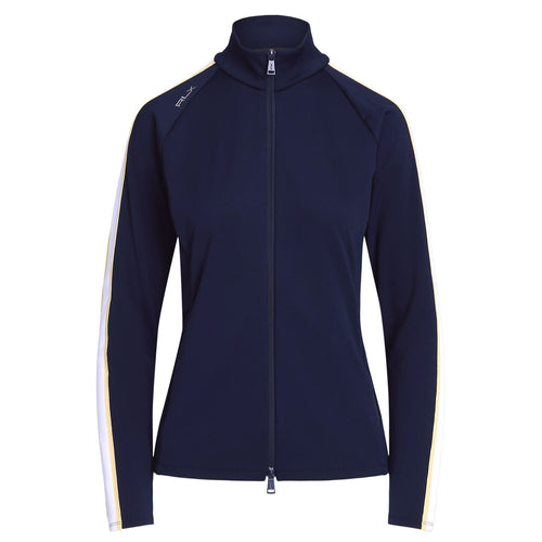 Womens RLX Interlock Full Zip Mid Layer Refined Navy - AW24