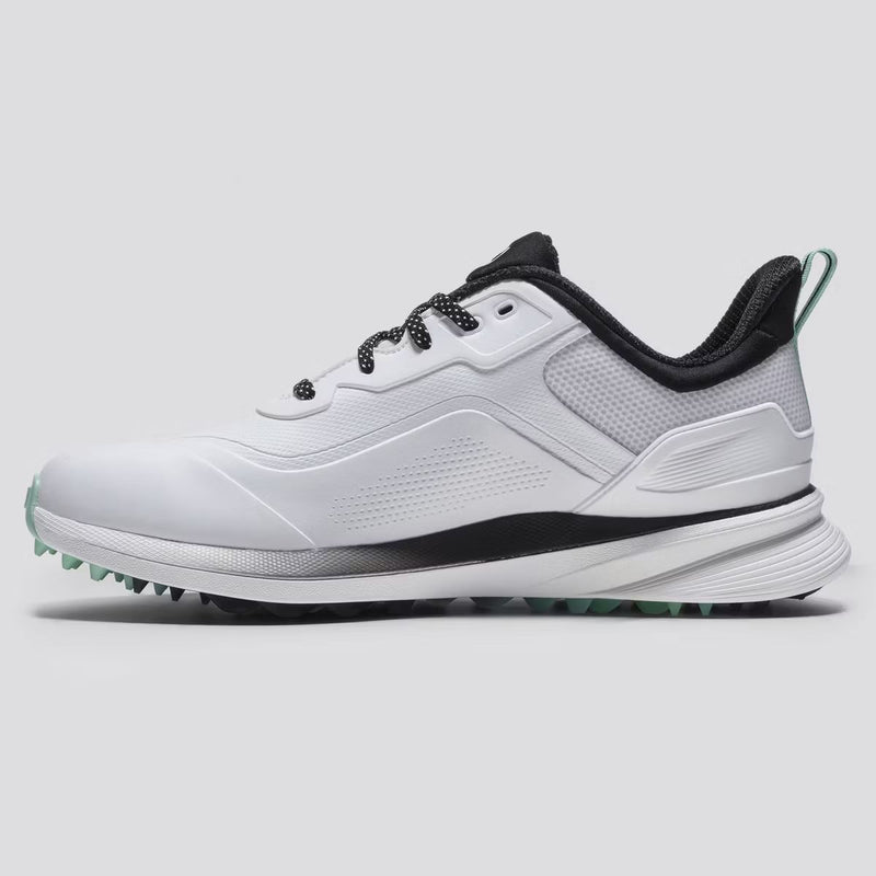 ProSL26 Spikeless Golf Shoes White/Black/Teal