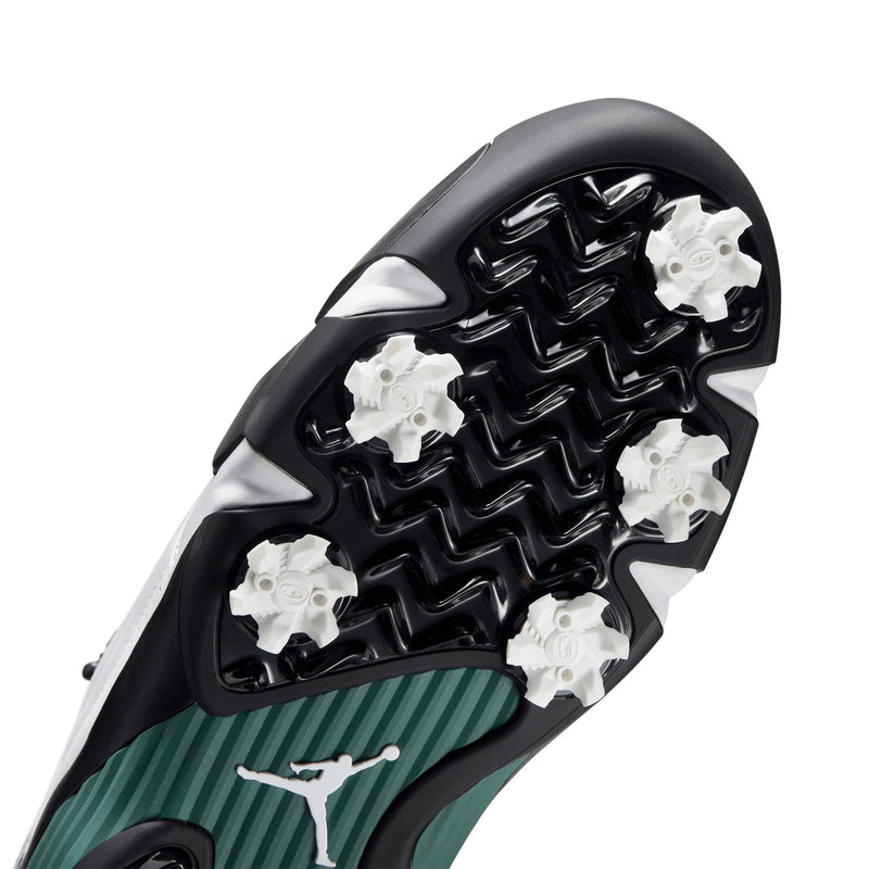 Air Jordan 14 Golf Shoes White/Oxidized Green/Black/Glacier Blue