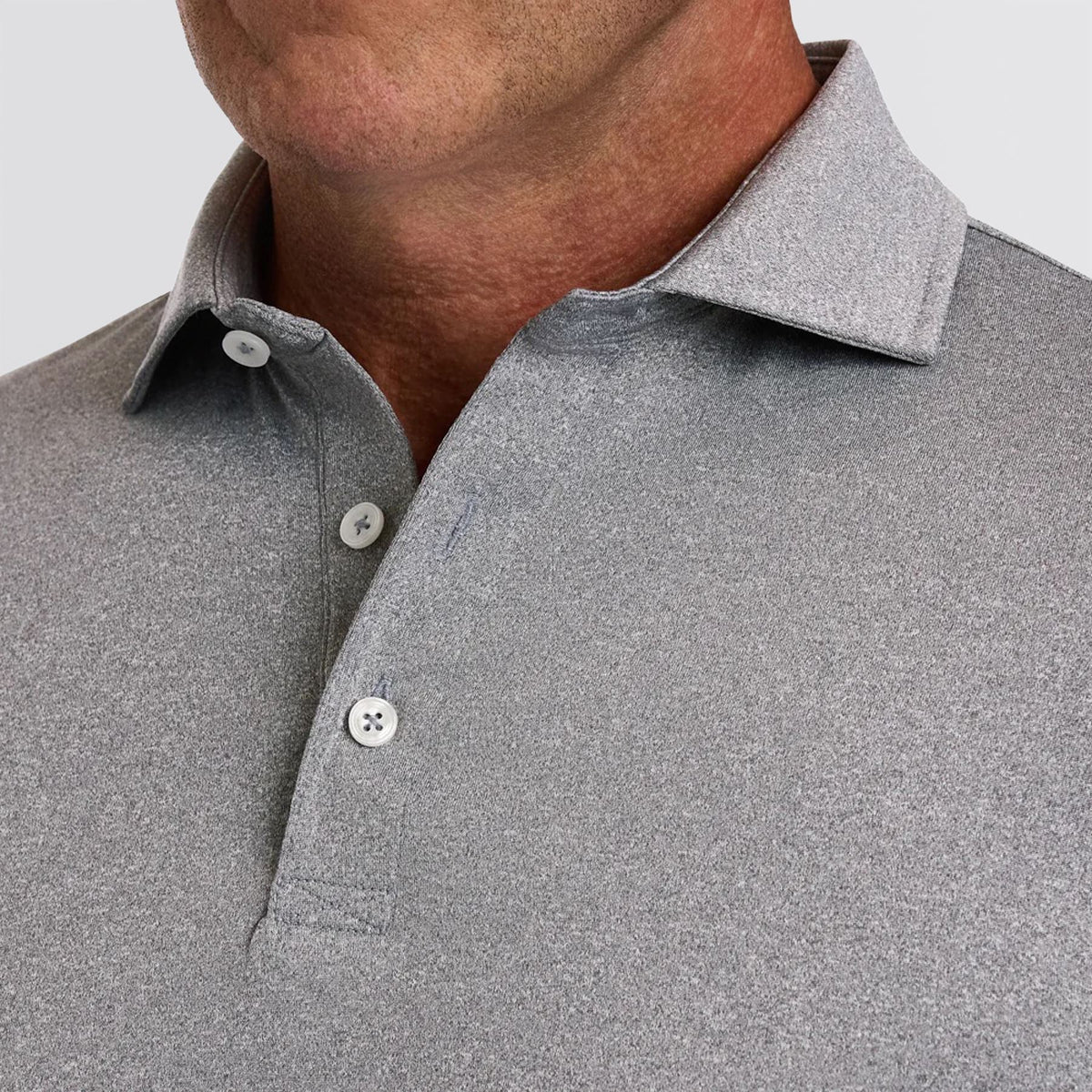 The Anderson Polo Heathered Gray