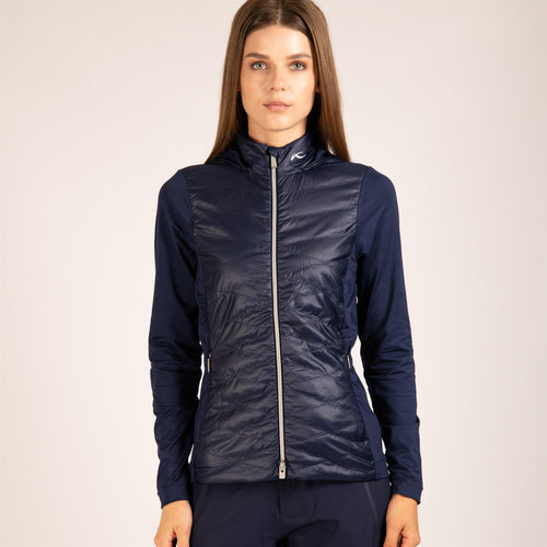 Womens Retention Regular Fit Hooded Hybrid Jacket Atlanta Blue