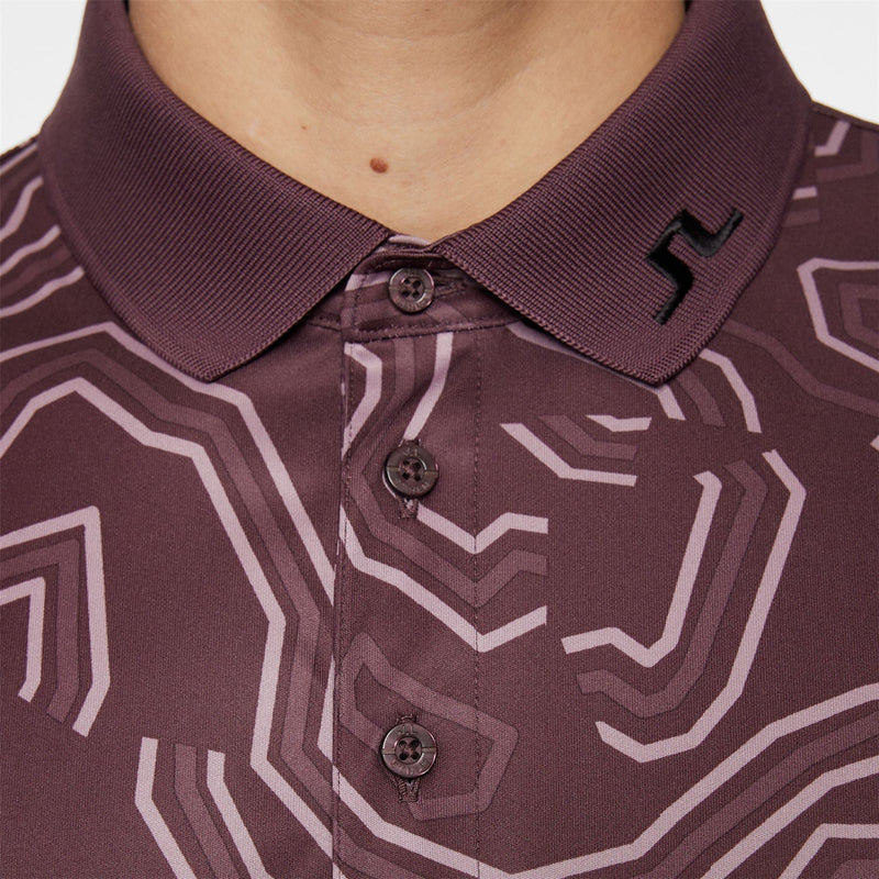 Tour Tech Print Polo Topo Huckleberry