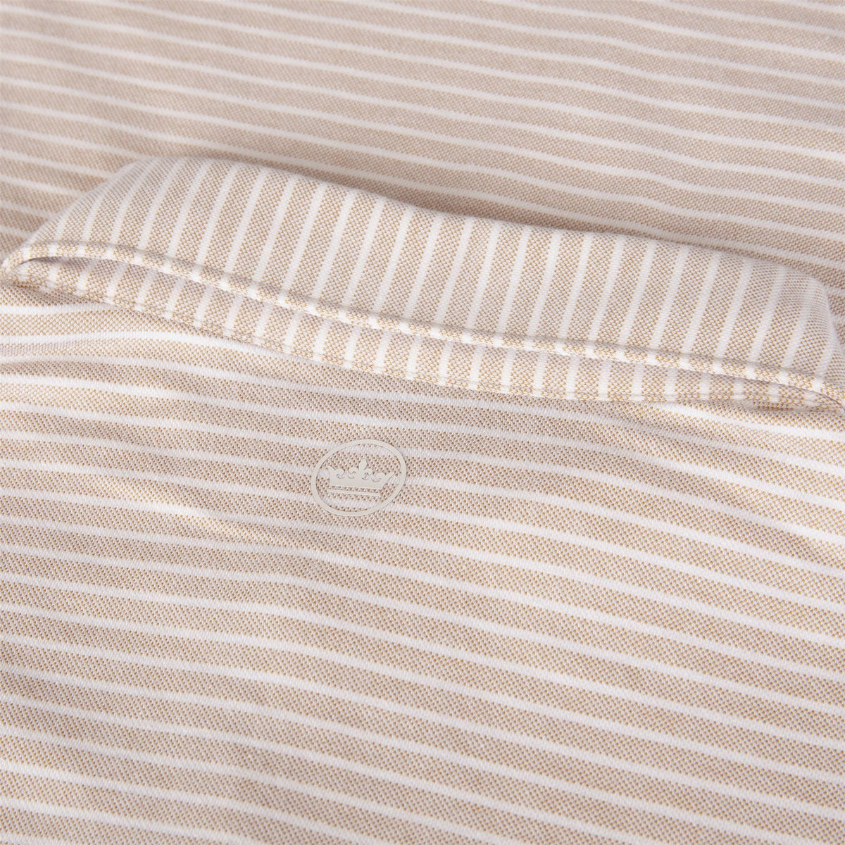 Albatross Stripe Cotton-Blend Pique Polo Summer Dunes