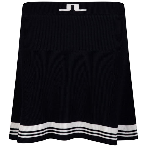 Womens Frida Stripe Knitted Skirt JL Navy - AW23