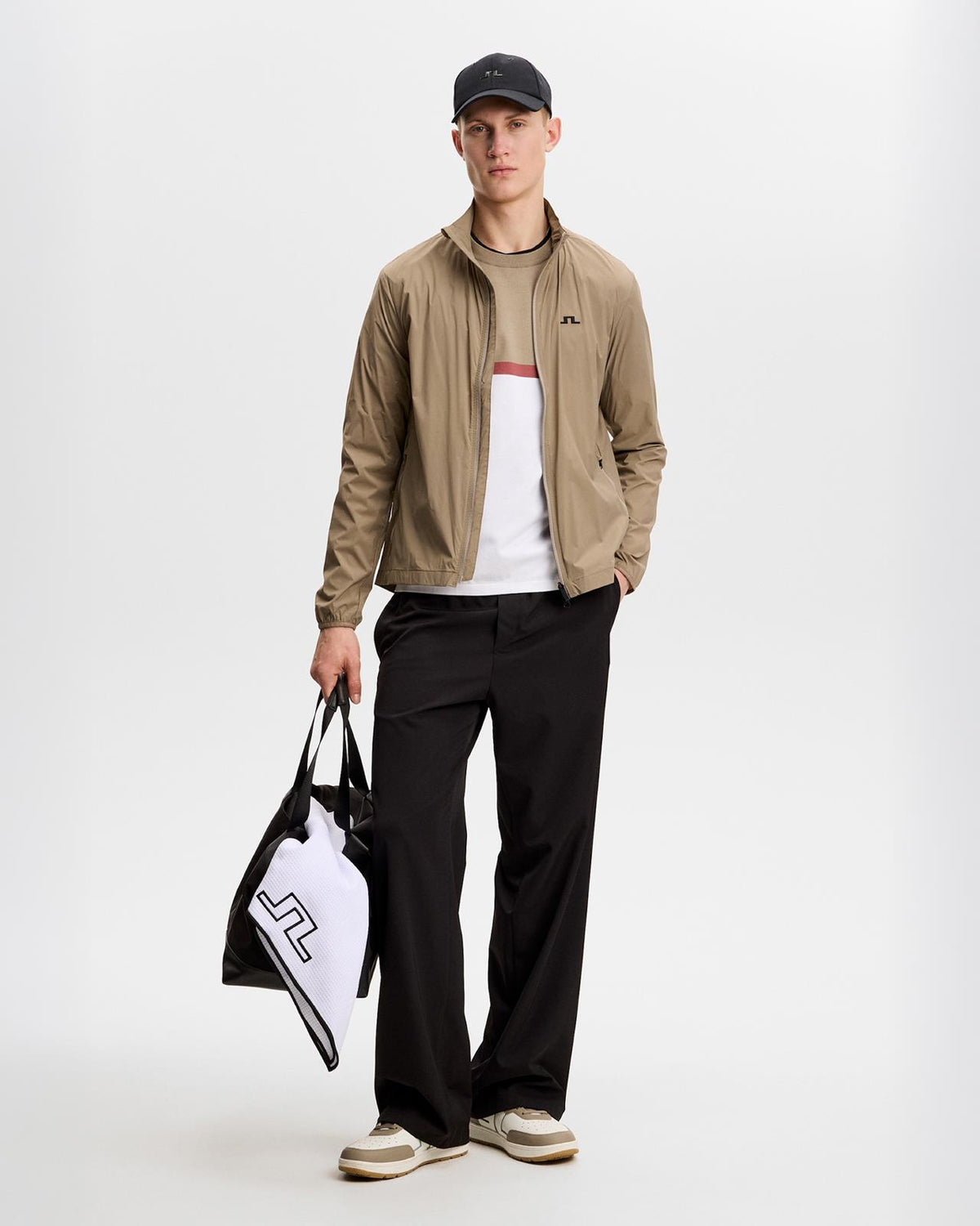Emrik Block Knitted Sweater White