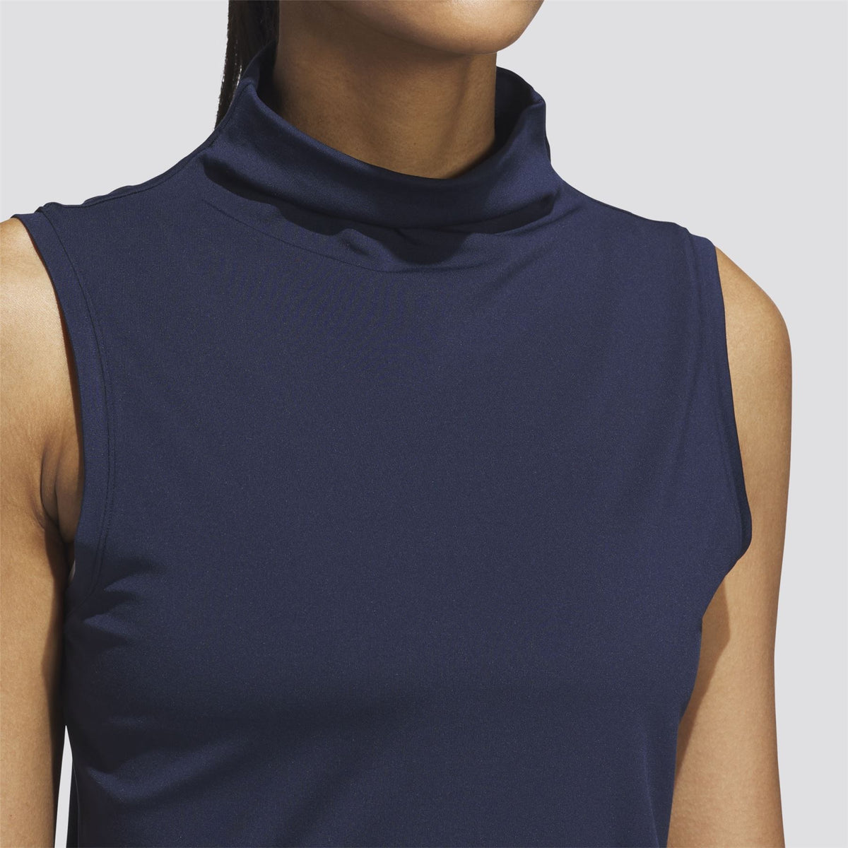 Womens Ultimate365 SL Mock Neck Polo Collegiate Navy