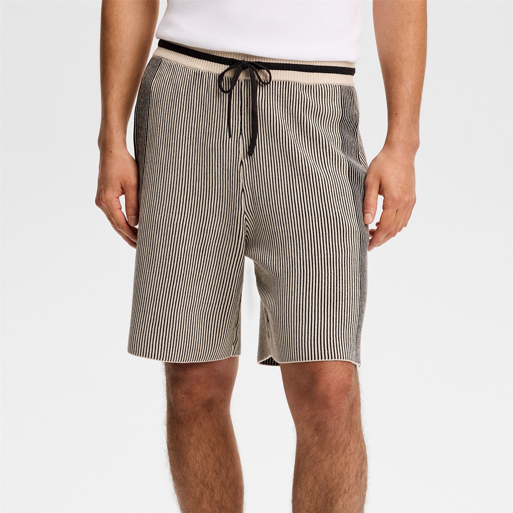 Simon Knitted Shorts Moonbeam