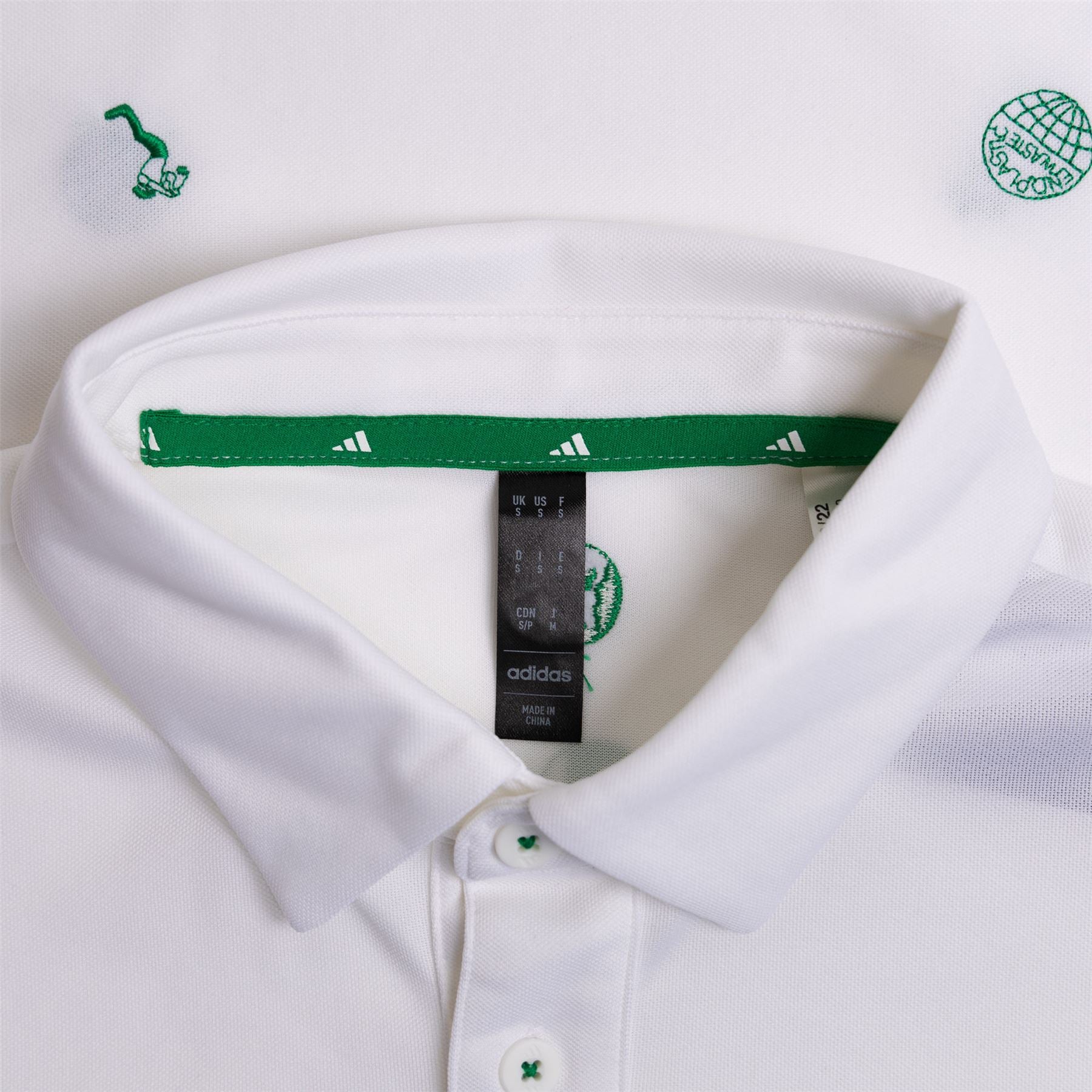 Adidas Men's Play Green Monogram Polo Shirt – First Tee West Michigan