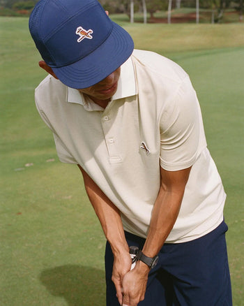 Walker Golf Things Members Polo Beige | TRENDYGOLF USA
