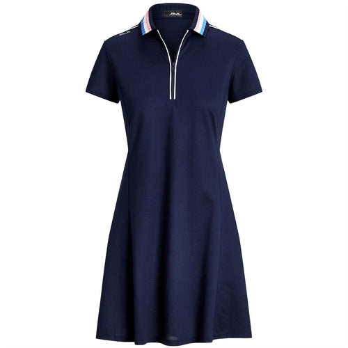 Womens Performance Jersey Polo Dress Refined Navy - SS24