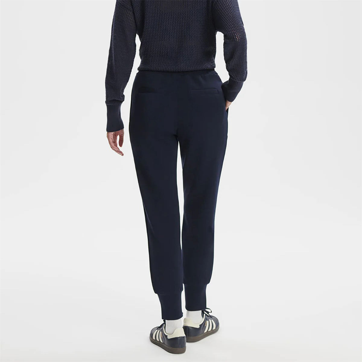 Womens The Slim 27.5 Piped Pants Navy
