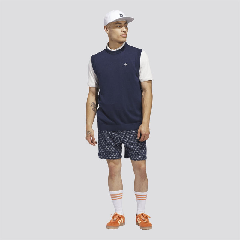 Originals Twistknit Trefoil Polo Chalk White/Dusky Orange