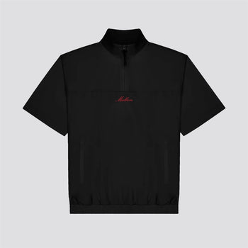 Malbon ブラック　ハーフジップシャツ S 定価30500円 Malbon ブラック ハーフジップシャツ S 定価30500円 楽天市場