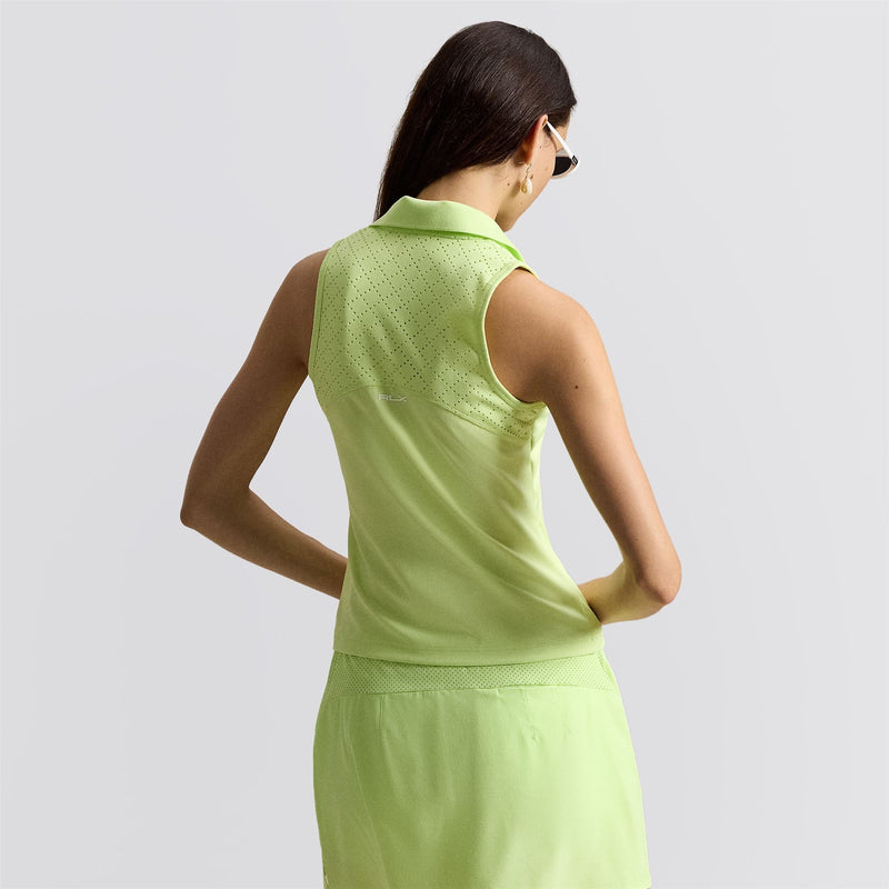 RLX Womens Poly Interlock Polo Light Lime