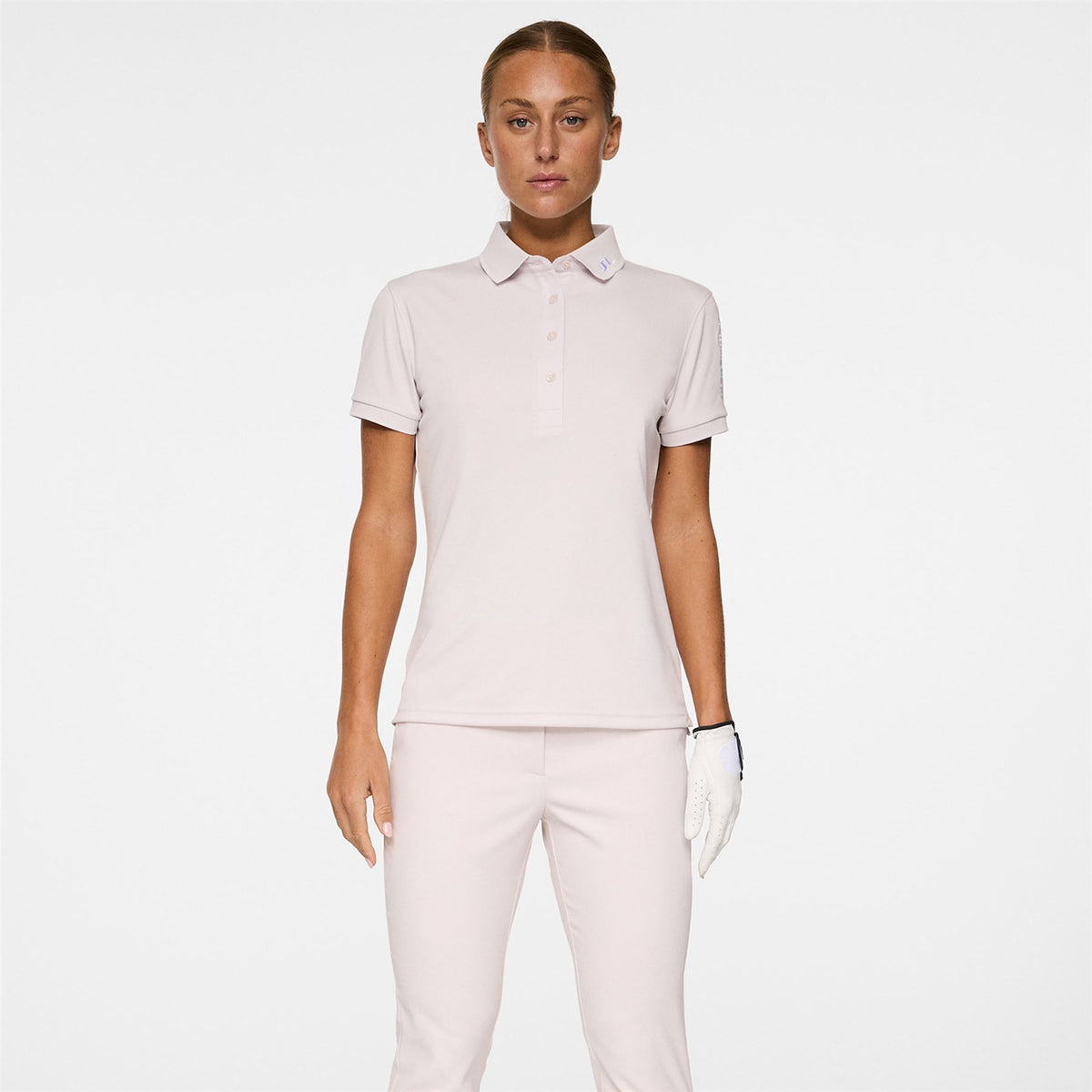 Womens Tour Tech Polo Grey Lilac