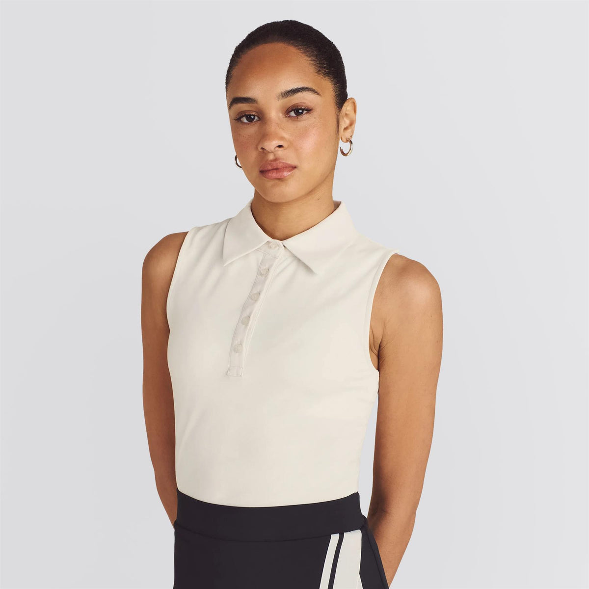 Womens Evergreen Claudia SL Polo White