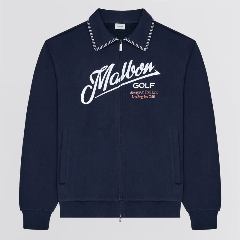 Maxwell Full Zip Sweater Navy