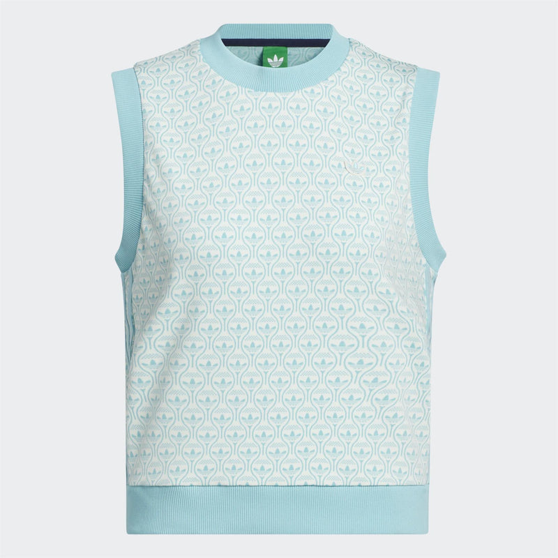 Womens Originals All Over Vest Chalk White/Light Aqua