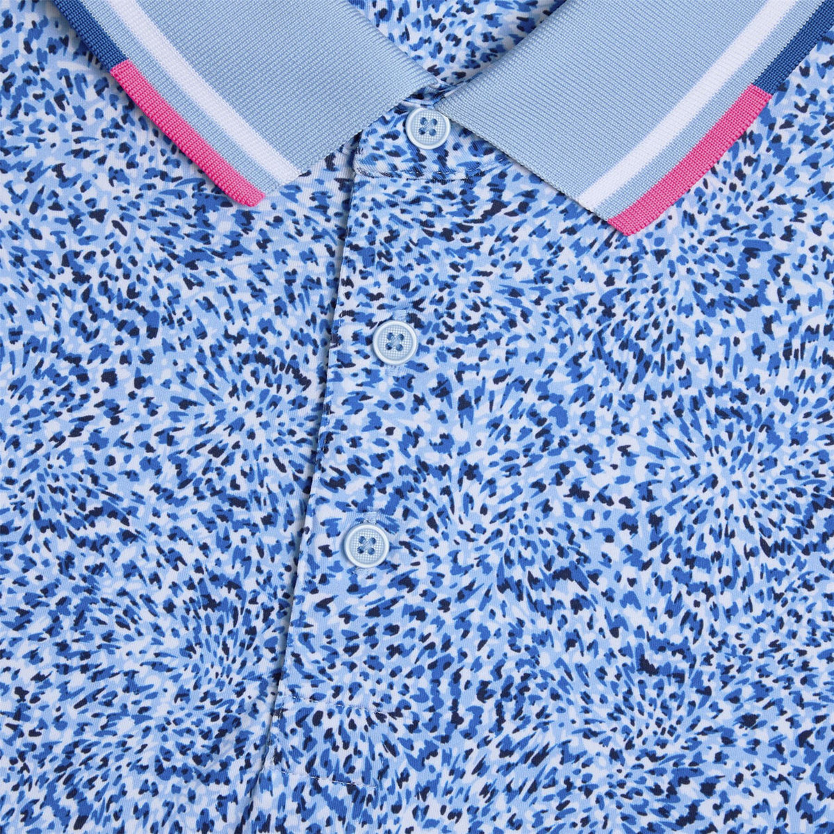 Fireworks Print Tech Jersey Polo Baja