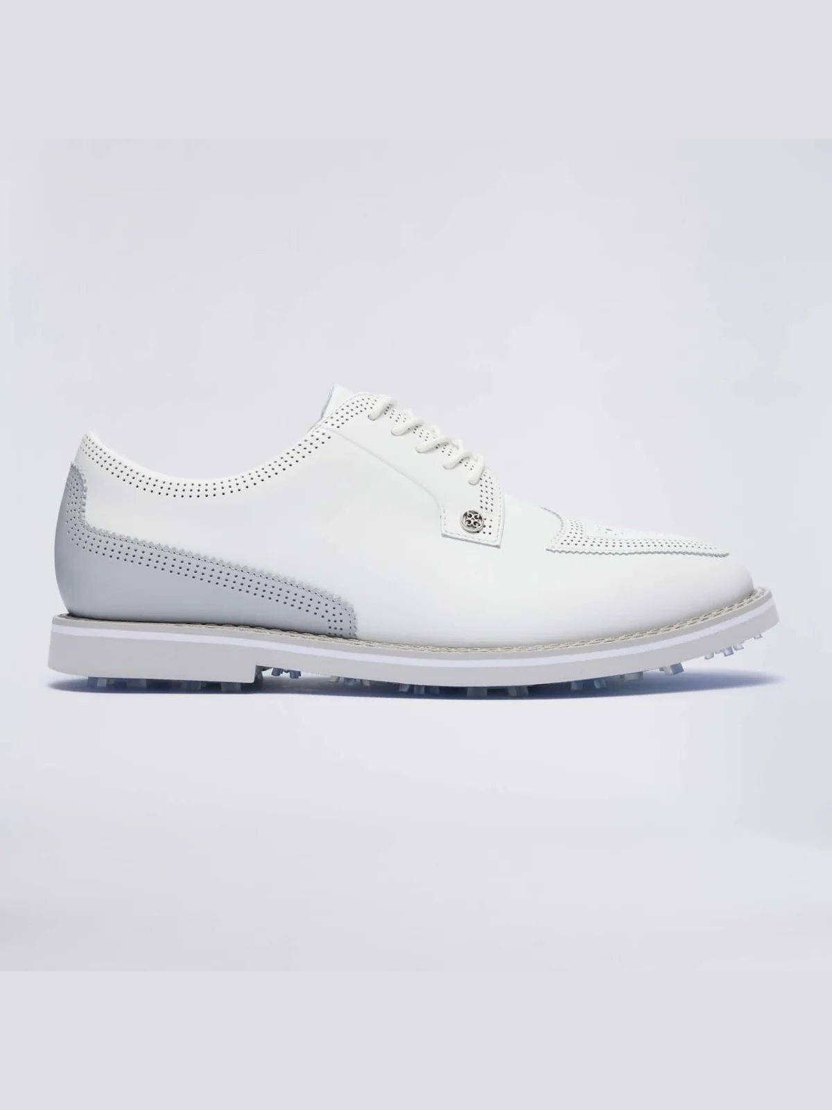 Gallivanter Leather Brogue Golf Shoes Snow/Nimbus