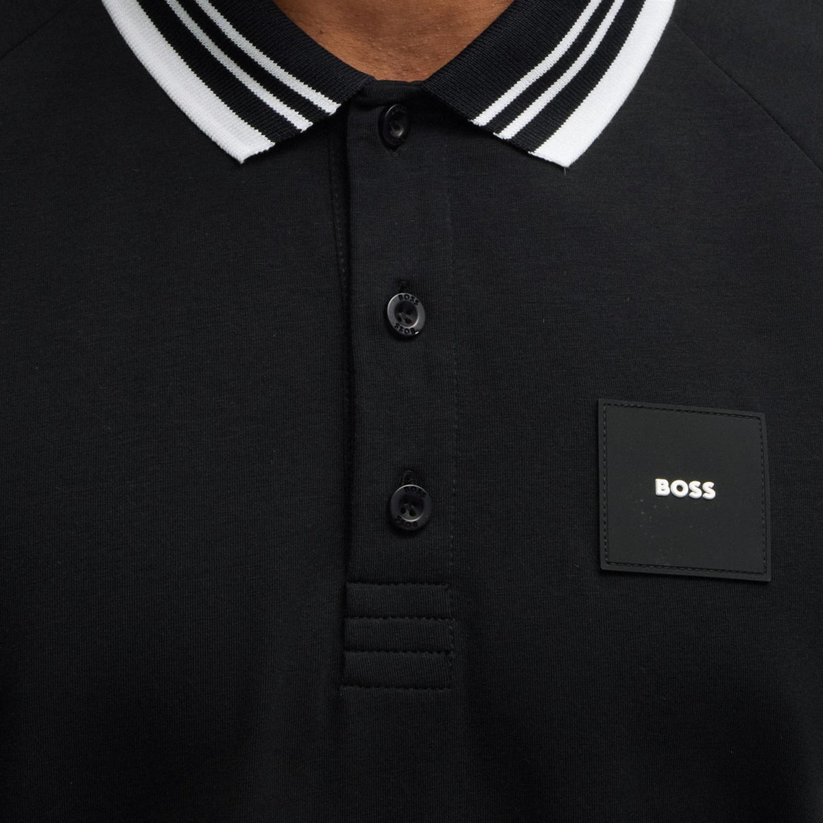 Paddy Rib Polo Black