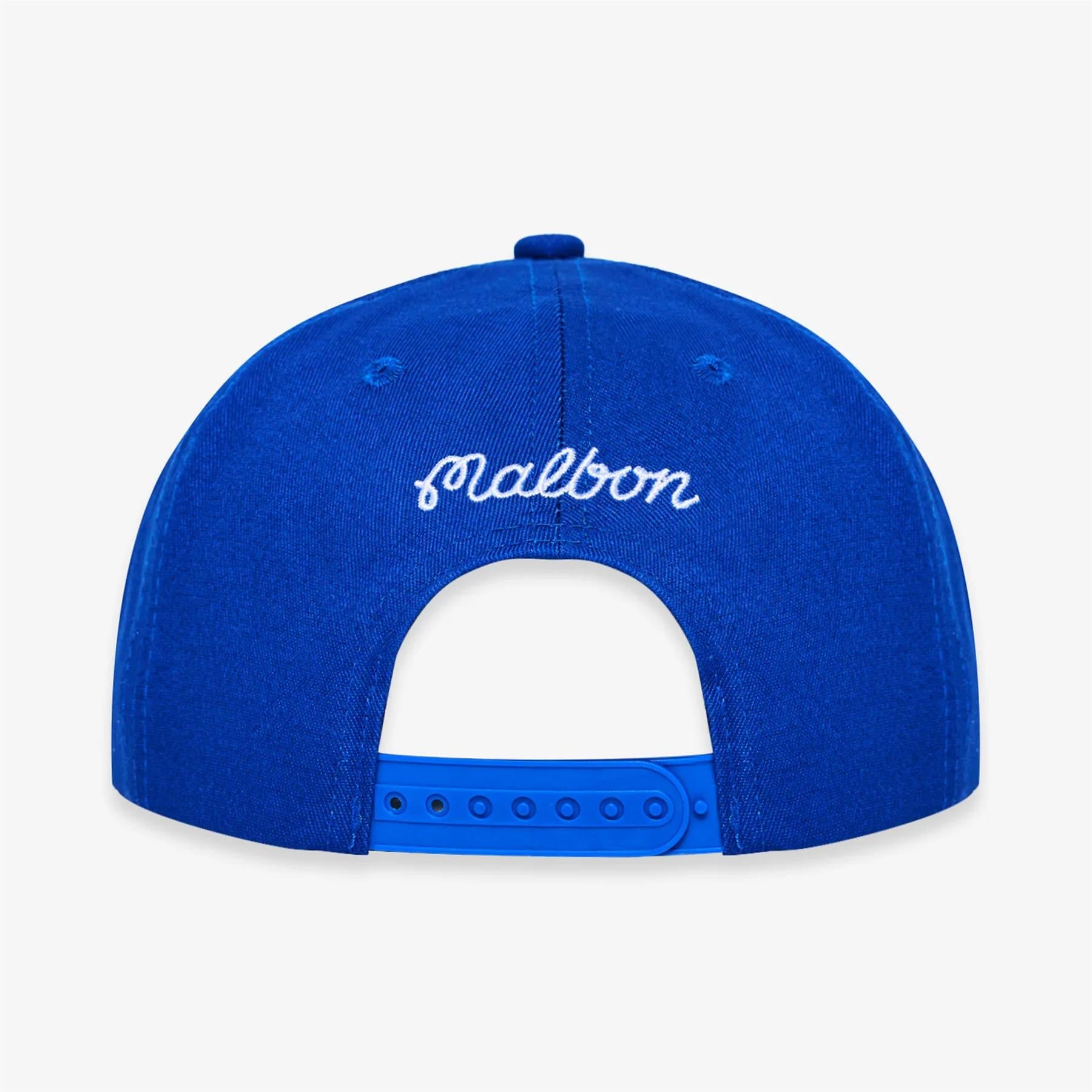Malbon Golf M Script Chainstitch Painters Cap Blue