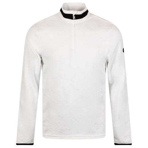 Joscha Quarter Zip Mid Layer Off White - AW24