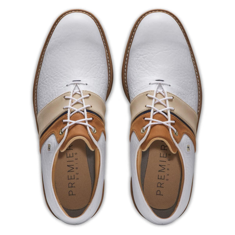 Premiere Series Packard LX Golf Shoes White/Blue/Brown