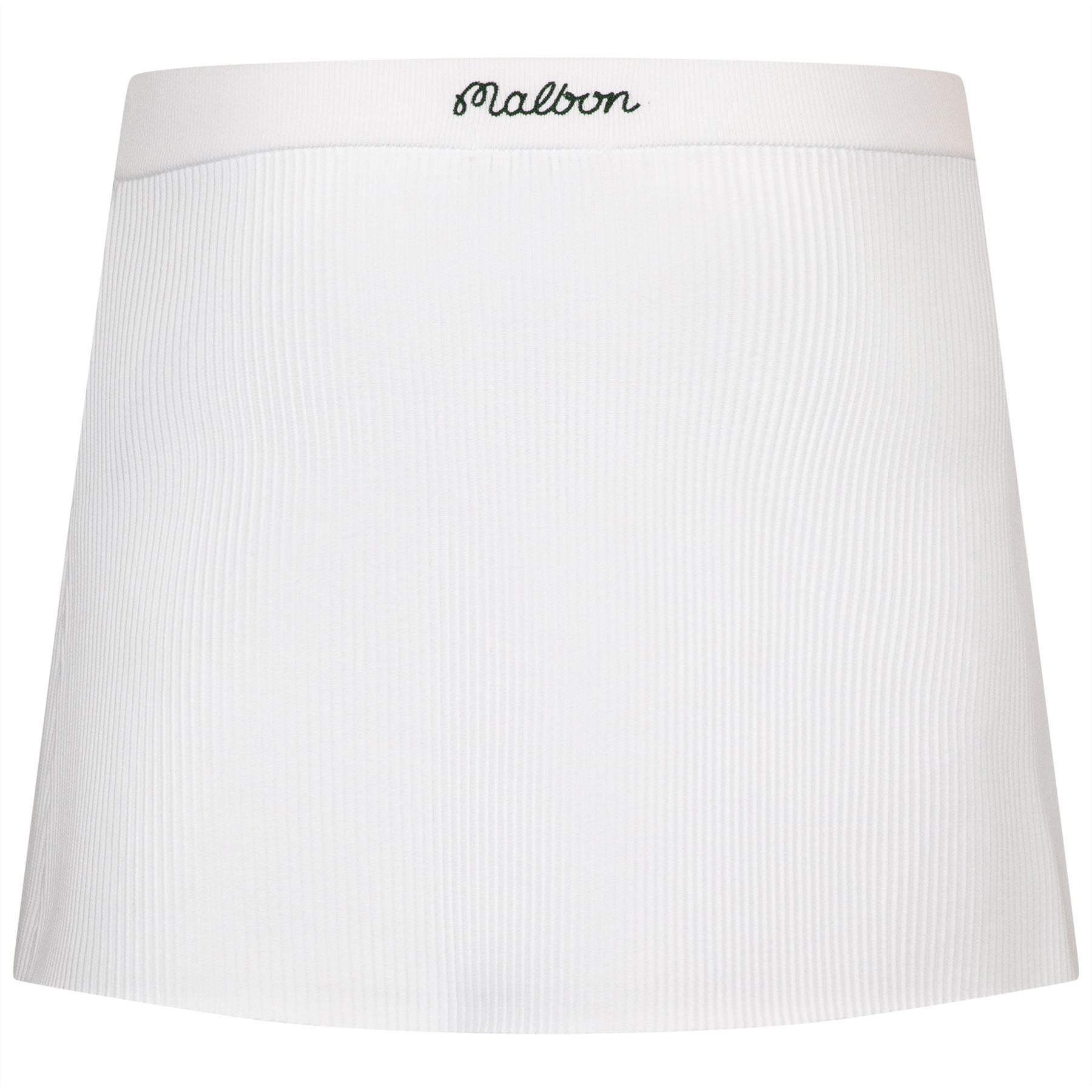 【MALBON GOLF】[WOMENS COLLECTION]LUNA Lip Tissue Knit Skirt Malbon Golf Luna Rib Knit Skirt Ivory | TRENDYGOLF USA