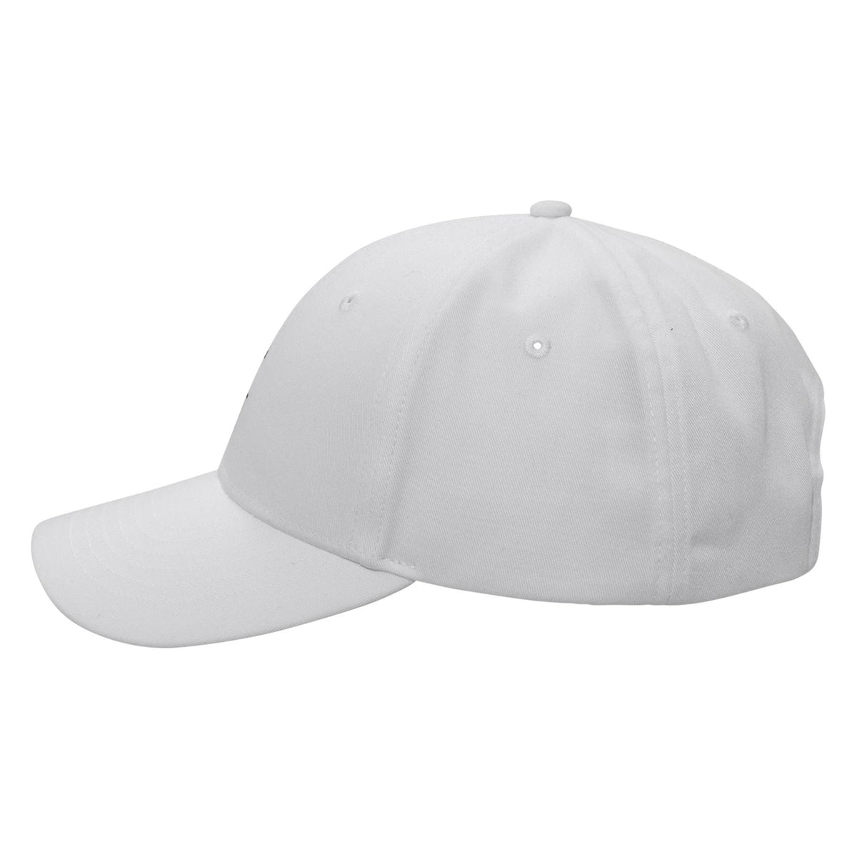 Twill Polo Player Cap White