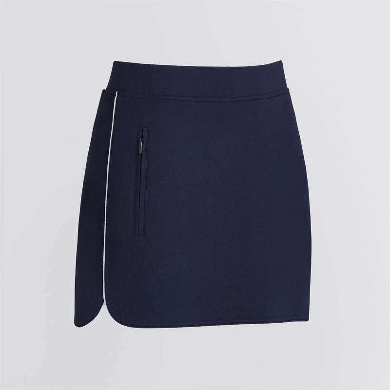 3D Tulip Hem Tech Pique Skort Twilight