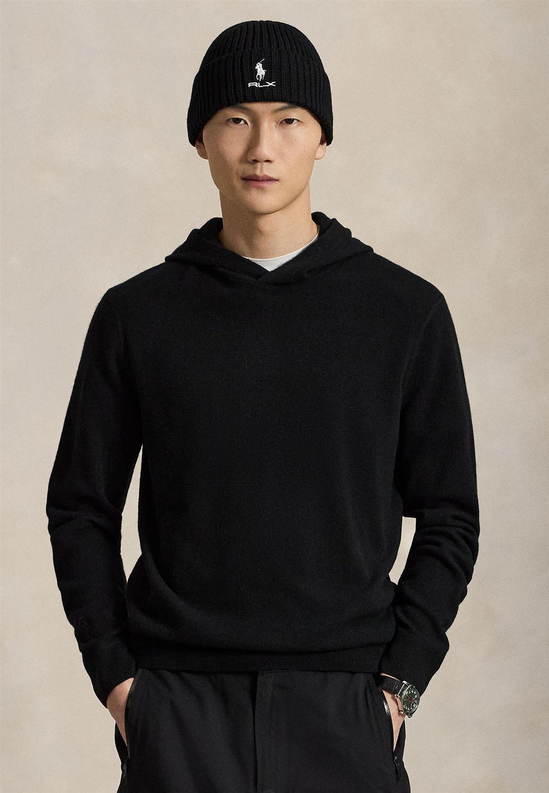 RLX Washable Cashmere Sweater Polo Black