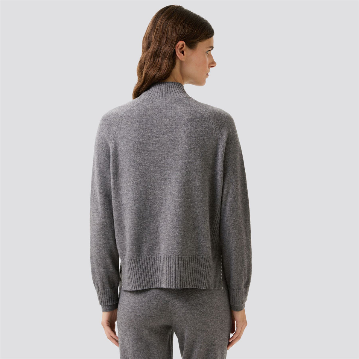 Womens Lysanne Knit Sweater Grey