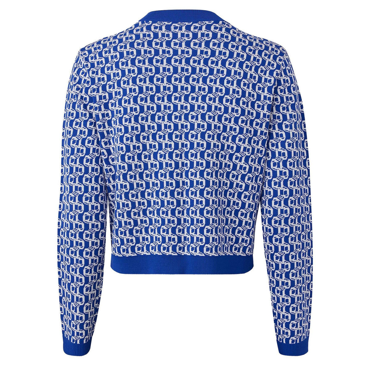 Womens Amelia Knit Cardigan Marazine Blue/Snow White