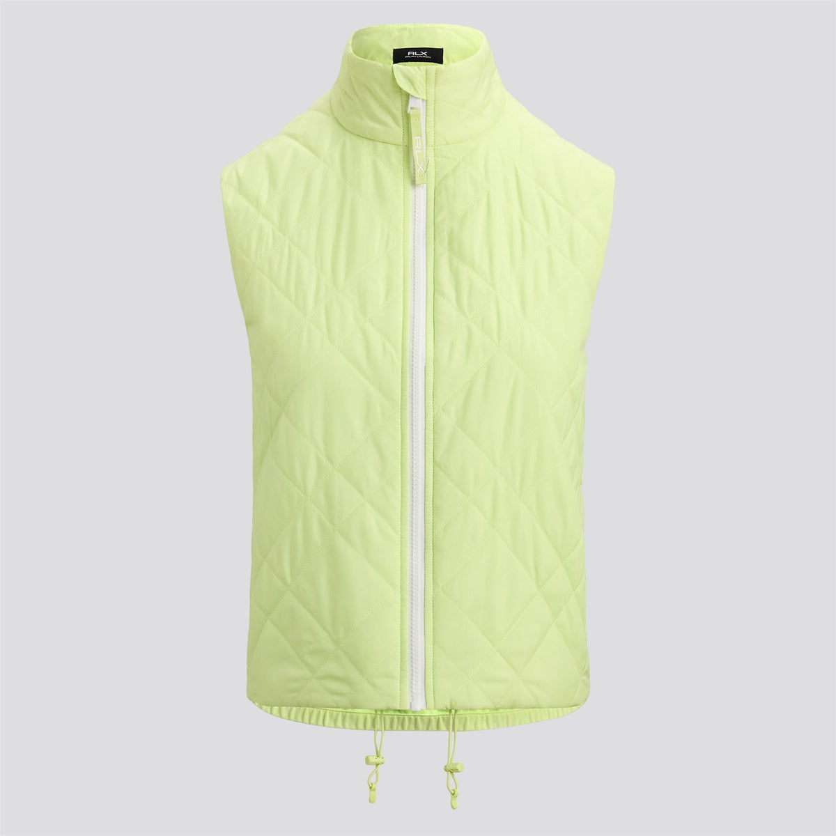 RLX Womens Full Zip Quilted Hybrid Vest Light Lime