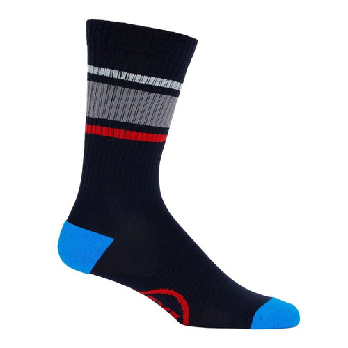 Striped Ribbed Compression Crew Sock Twilight - SS24