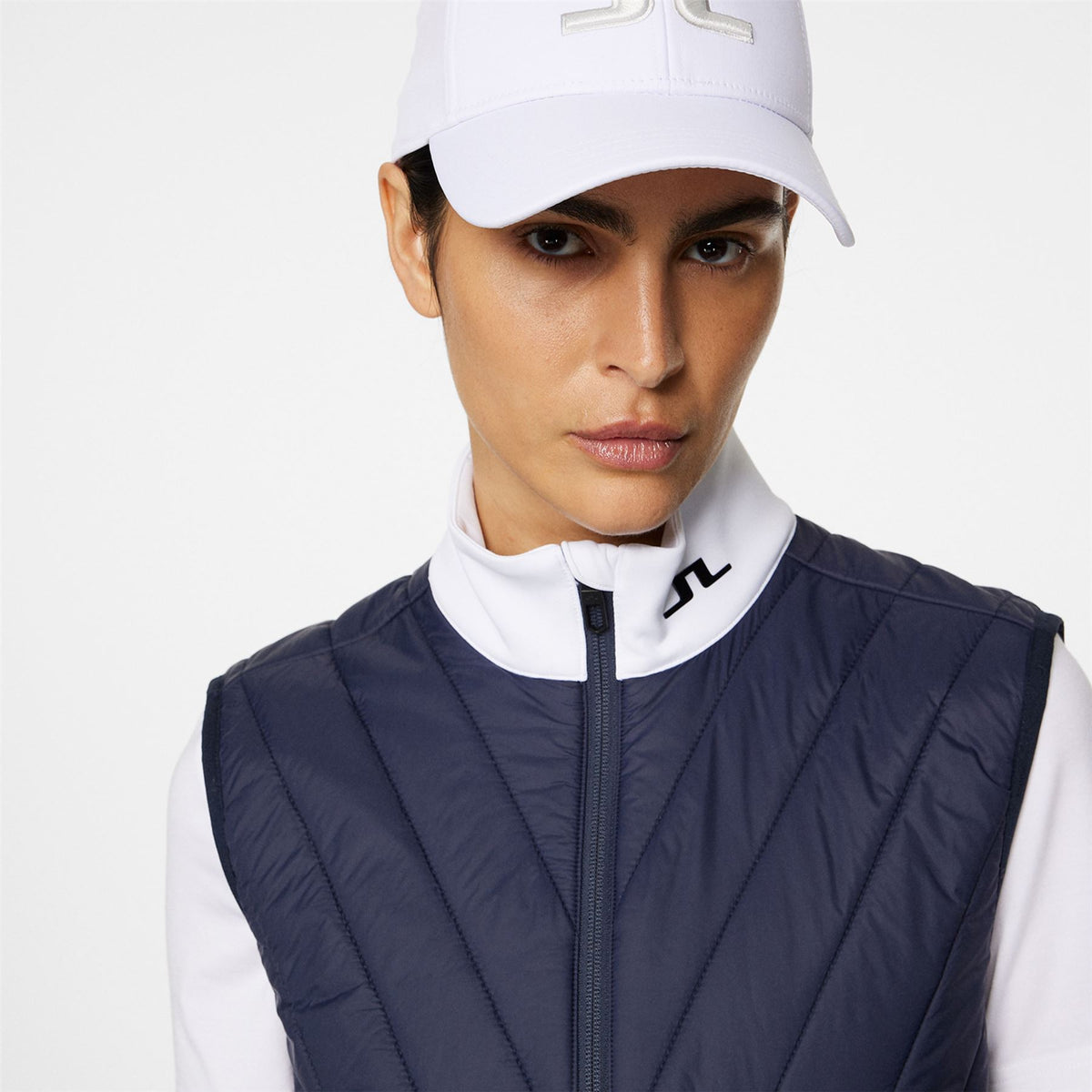 Womens Anga Tech Stretch Cap White