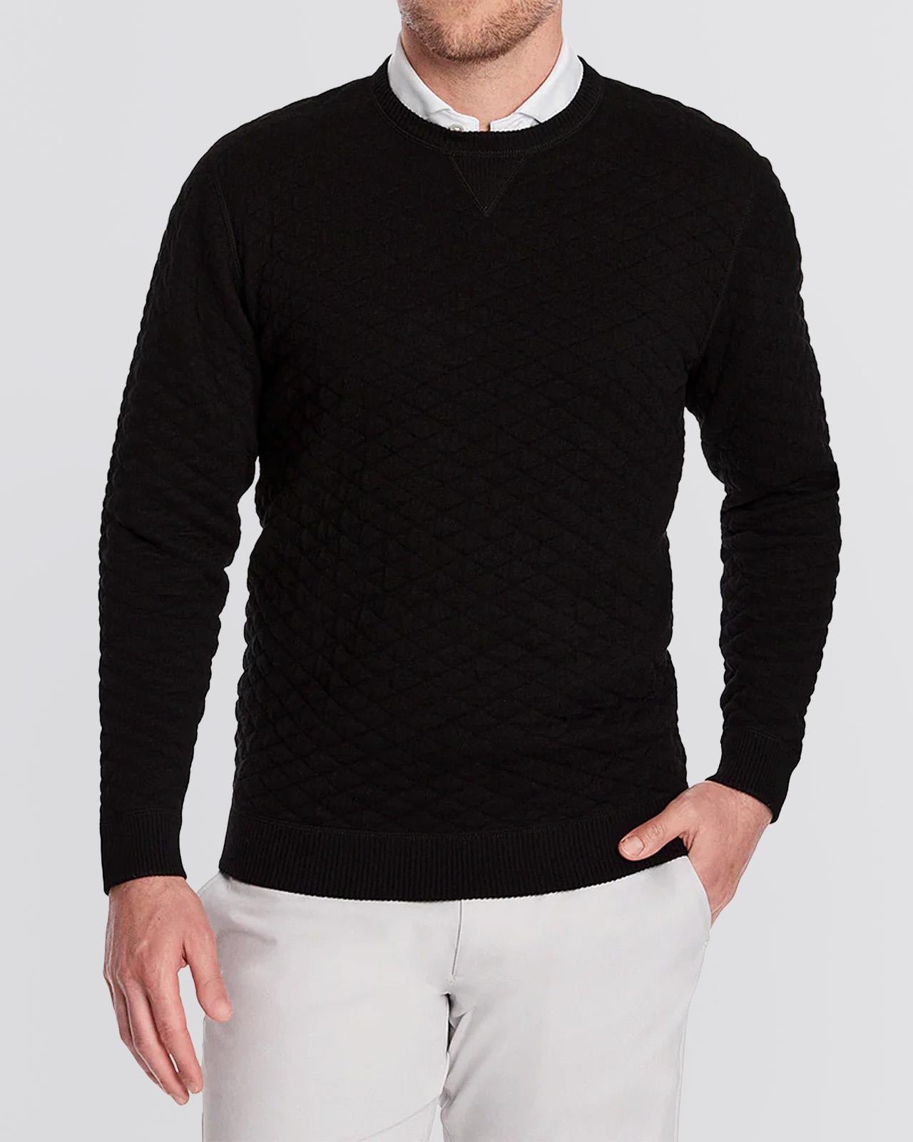 The Ward Jacquard Sweater Black